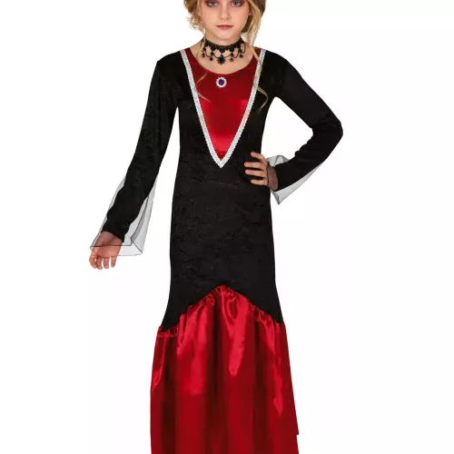 Photo du produit Déguisement vampire rouge et noir fille
