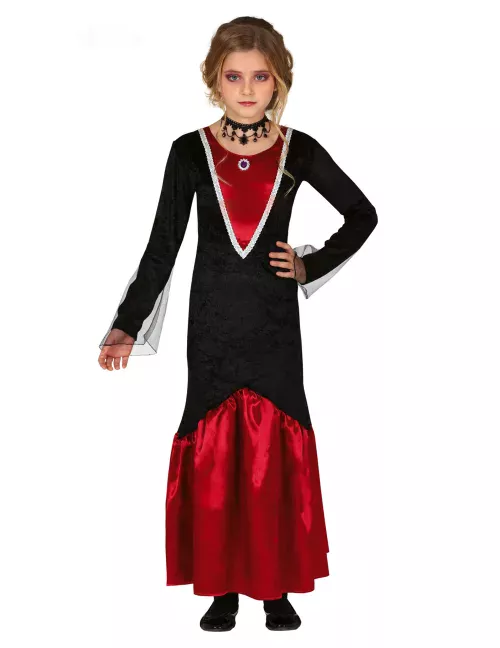 Photo du produit Déguisement vampire rouge et noir fille