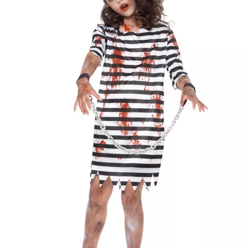 Photo du produit Déguisement prisonnière enchaînée zombie fille