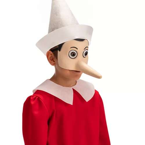 Photo du produit Demi masque latex Pinocchio adulte