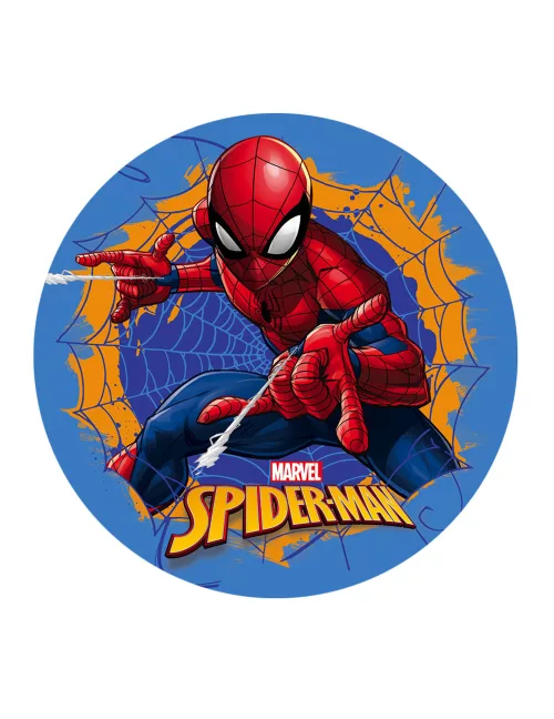 Photo du produit Disque en azyme Spiderman bleu 20 cm