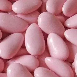 Photo du produit Dragées amandes couleur rose 500 gr