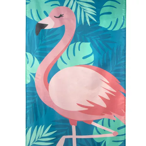 Photo du produit Drapeau Flamant Tropic en tissu 150 x 90 cm