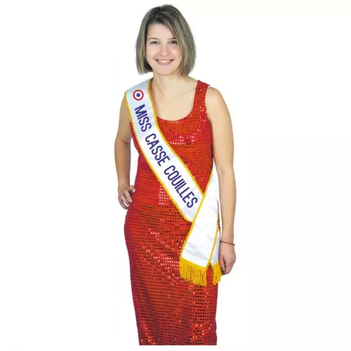 Photo du produit Echarpe humoristique miss casse-couilles adulte