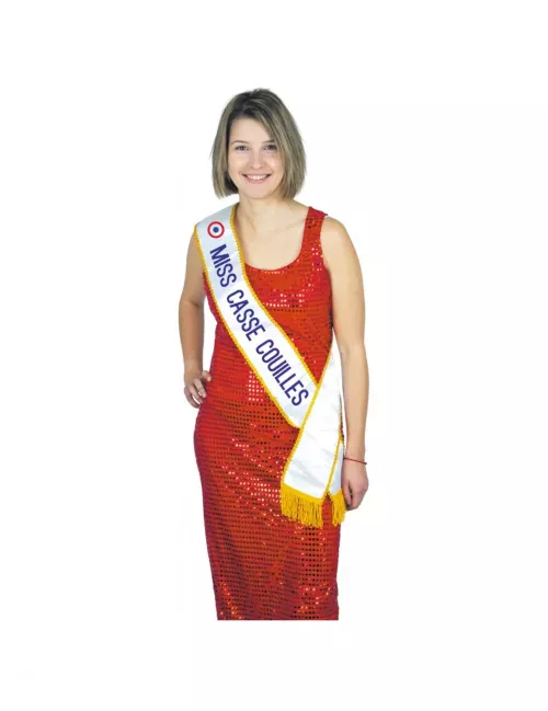 Photo du produit Echarpe humoristique miss casse-couilles adulte