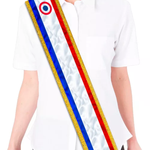 Photo du produit Echarpe tricolore vierge