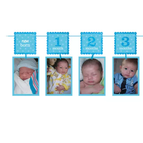 Photo du produit Guirlande cadre photo 1er anniversaire garçon 3 m 65
