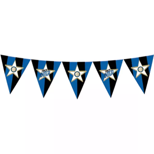 Photo du produit Guirlande de fanions plastique Inter 365 cm