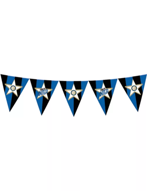 Photo du produit Guirlande de fanions plastique Inter 365 cm