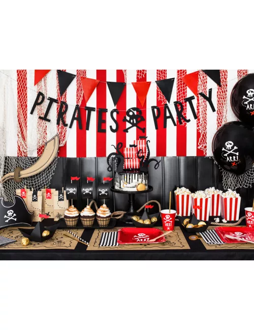 Photo du produit Guirlande en carton pirates party noire 14 cm x 1 m