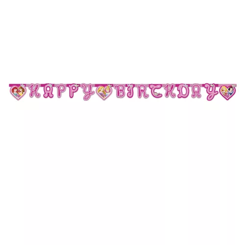 Photo du produit Guirlande Happy Birthday Princesses Disney c?urs