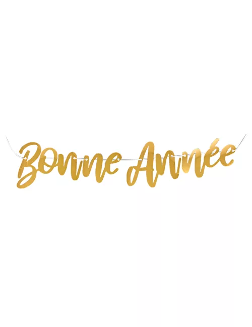 Photo du produit Guirlande Bonne Année dorée 120 cm