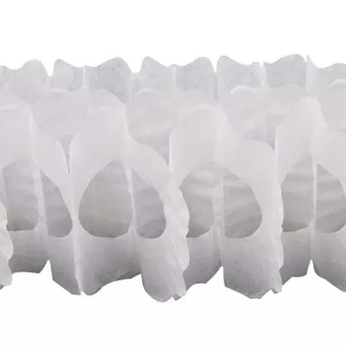 Photo du produit Guirlande papier blanche 15cm x 4m