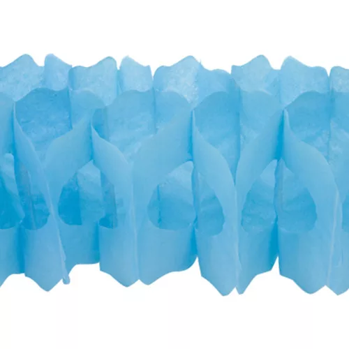 Photo du produit Guirlande papier turquoise 15cm x 4m