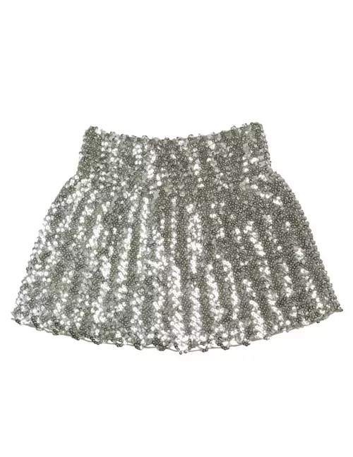 Photo du produit Jupe à sequins argentée femme