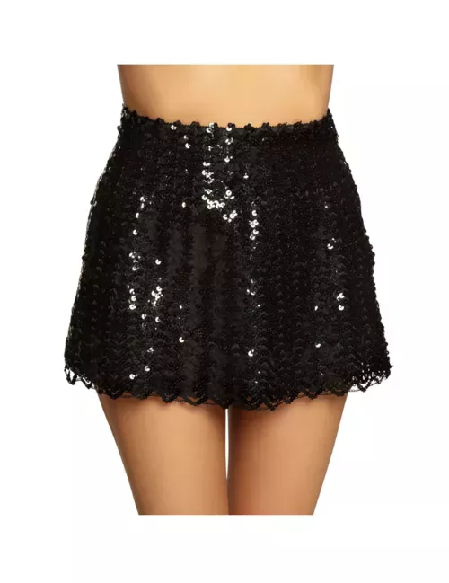 Photo du produit Jupe à sequins noirs femme