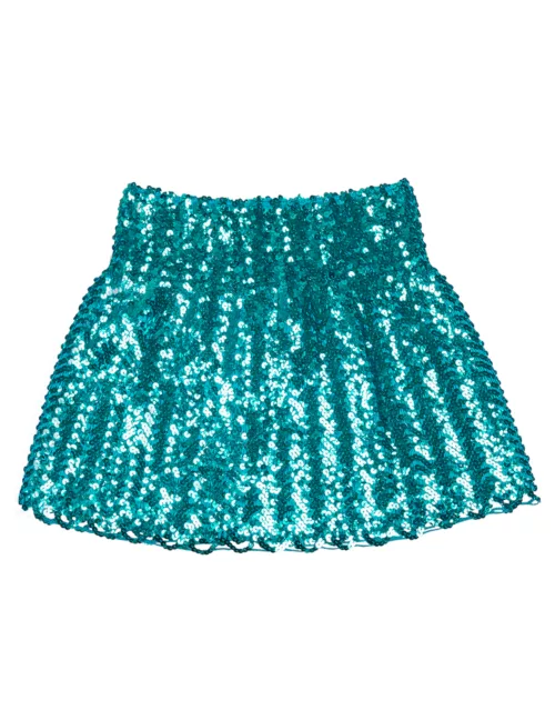 Photo du produit Jupe à sequins turquoise femme