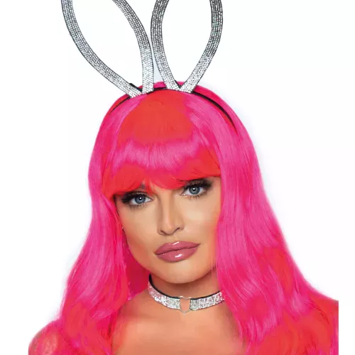 Photo du produit Kit accessoires lapin argentées adulte