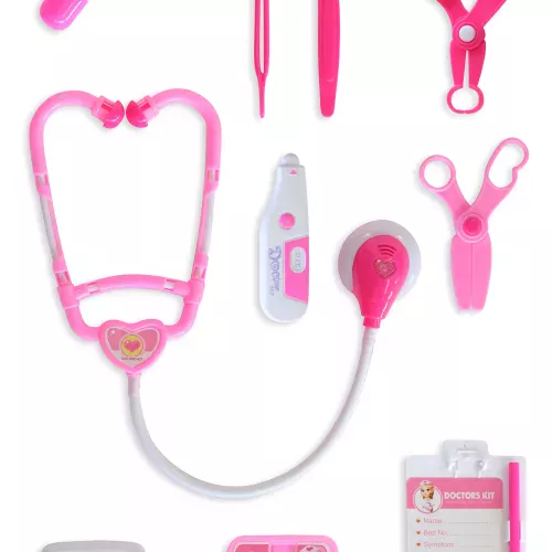 Photo du produit Kit de docteur 10 pièces rose