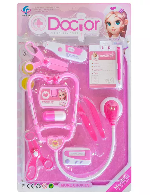 Photo du produit Kit de docteur 10 pièces rose