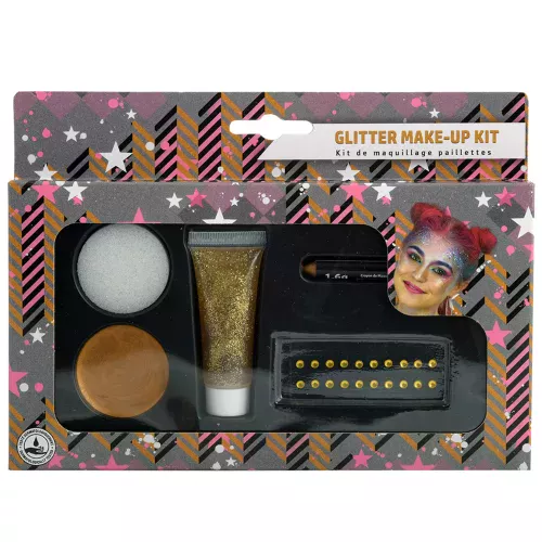 Photo du produit Kit de maquillage or pailleté