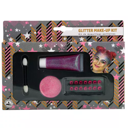 Photo du produit Kit de maquillage rose pailleté