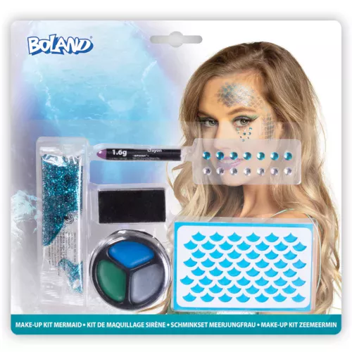 Photo du produit Kit maquillage sirène bleue adulte
