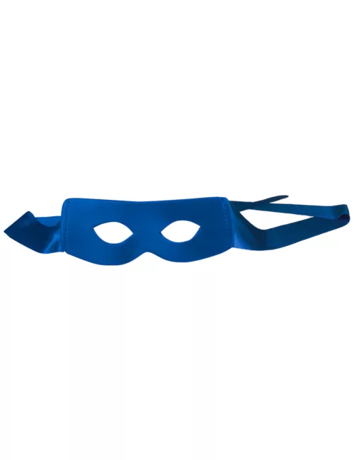 Photo du produit Kit cape et masque de super héros bleu adulte