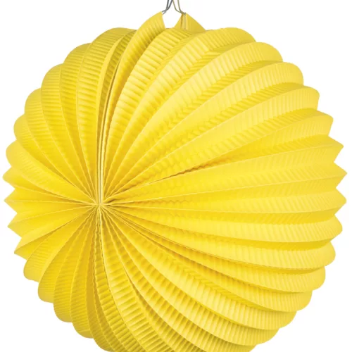 Photo du produit Lanterne boule jaune 23 cm