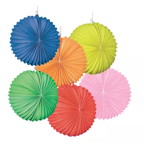 Photo du produit 12 Lanternes rondes couleurs assorties 22 cm