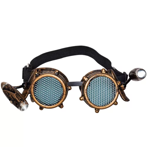 Photo du produit Lunettes avec lumière frontale steampunk adulte