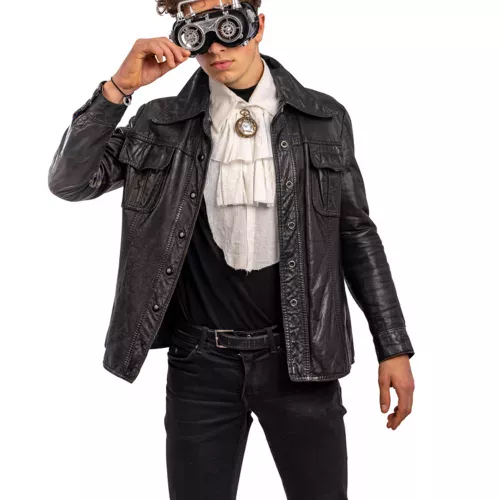 Photo du produit Lunettes mobiles steampunk grise adulte