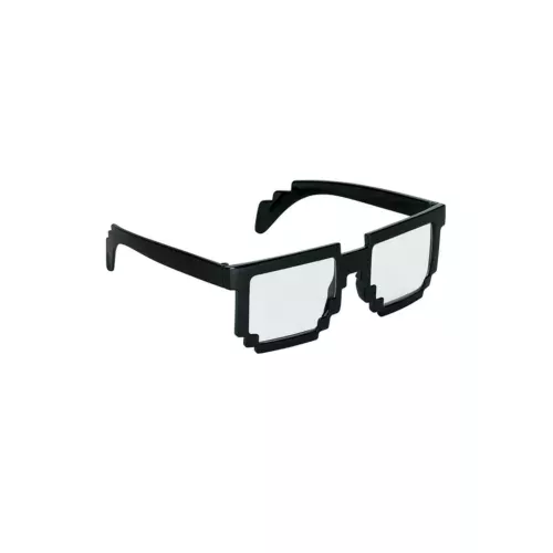 Photo du produit Lunettes noires geek pixellisées adulte