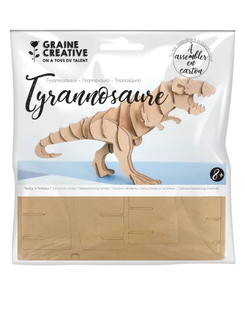 Photo du produit Maquette tyrannosaure en carton 20 x 7 x 10 cm