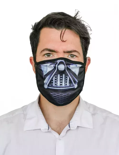 Photo du produit Masque cache nez imprimé seigneur obscur adulte