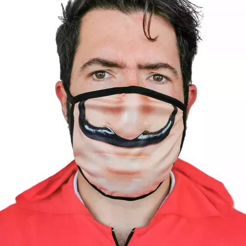 Photo du produit Masque cache nez imprimé voleur adulte