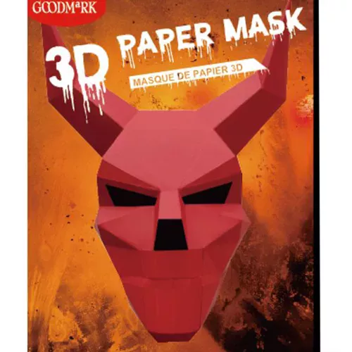Photo du produit Masque de papier 3D diable adulte