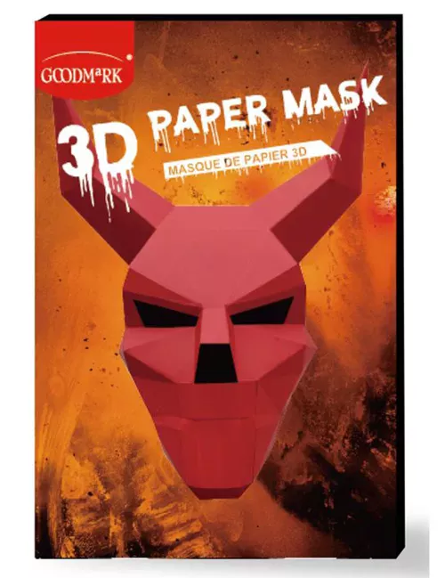 Photo du produit Masque de papier 3D diable adulte