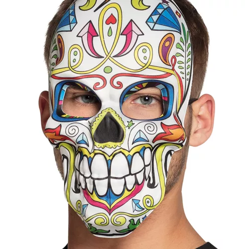 Photo du produit Masque dia de los muertos blanc