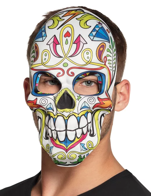 Photo du produit Masque dia de los muertos blanc