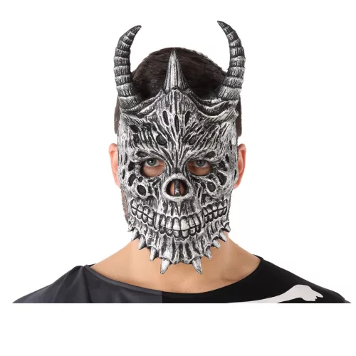 Photo du produit Masque dragon gris adulte