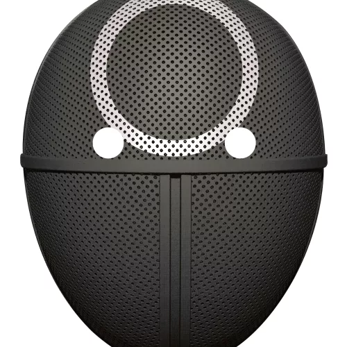 Photo du produit Masque en carton plat gardien de jeu rond