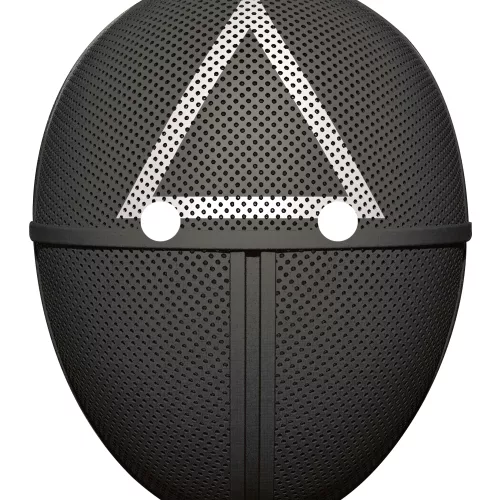 Photo du produit Masque en carton plat gardien de jeu triangle