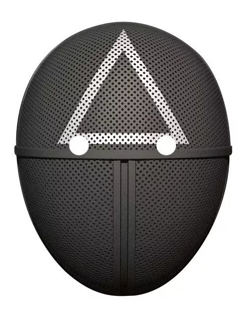 Photo du produit Masque en carton plat gardien de jeu triangle