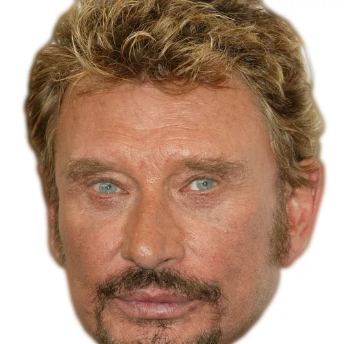 Photo du produit Masque en carton johnny Halliday
