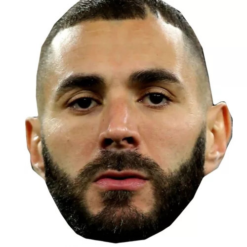 Photo du produit Masque en carton Karim Benzema