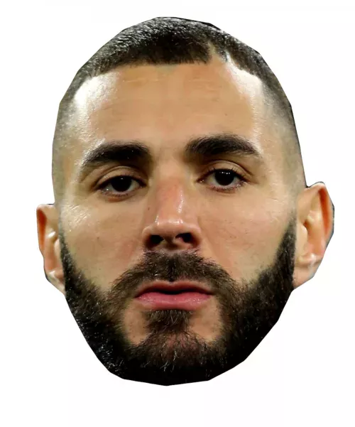 Photo du produit Masque en carton Karim Benzema