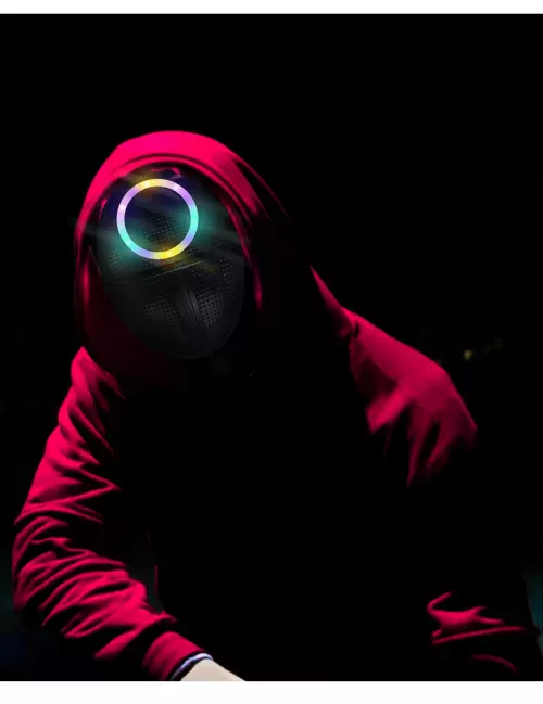 Photo du produit Masque LED gardien de jeu rond adulte