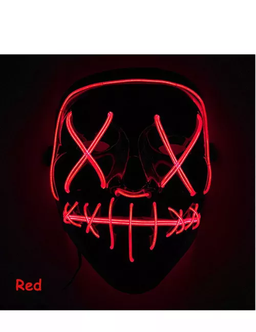 Photo du produit Masque led lumineux rouge adulte