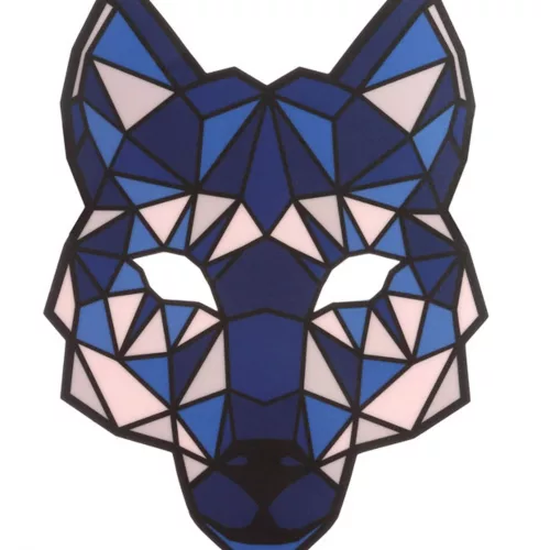 Photo du produit Masque loup à LED réactives adulte